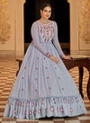 Light Blue Colour Flory Vol 23 New Latest Designer Fancy Wear Georgette Gown Collection 4772